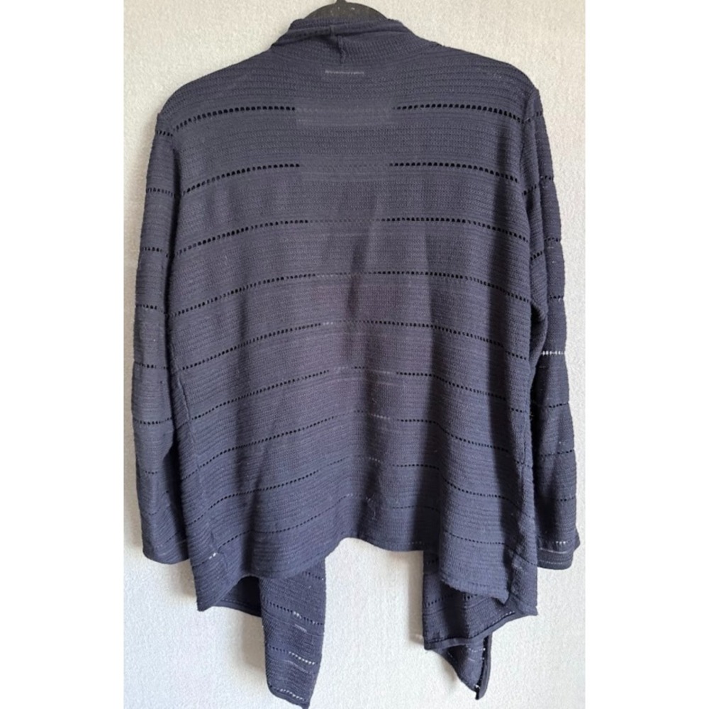 Lauren Ralph Lauren Cardigan Women L Blue Open Front Knit Lightweight‎ Sweater - Picture 2 of 16